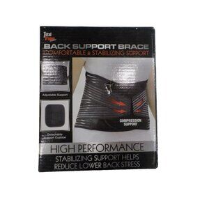 NIB Back Brace for Lower Back Pain, Lumbar Support, Adjust Compression Straps M